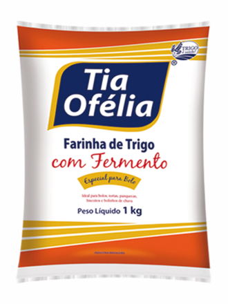 FARINHA DE TRIGO 1KG COM FERMENTO PLÁSTICO